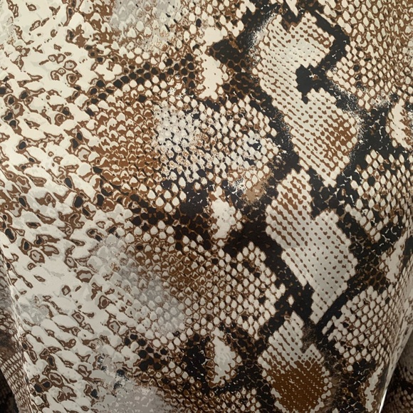 Silky satin python print dress - Picture 2 of 4